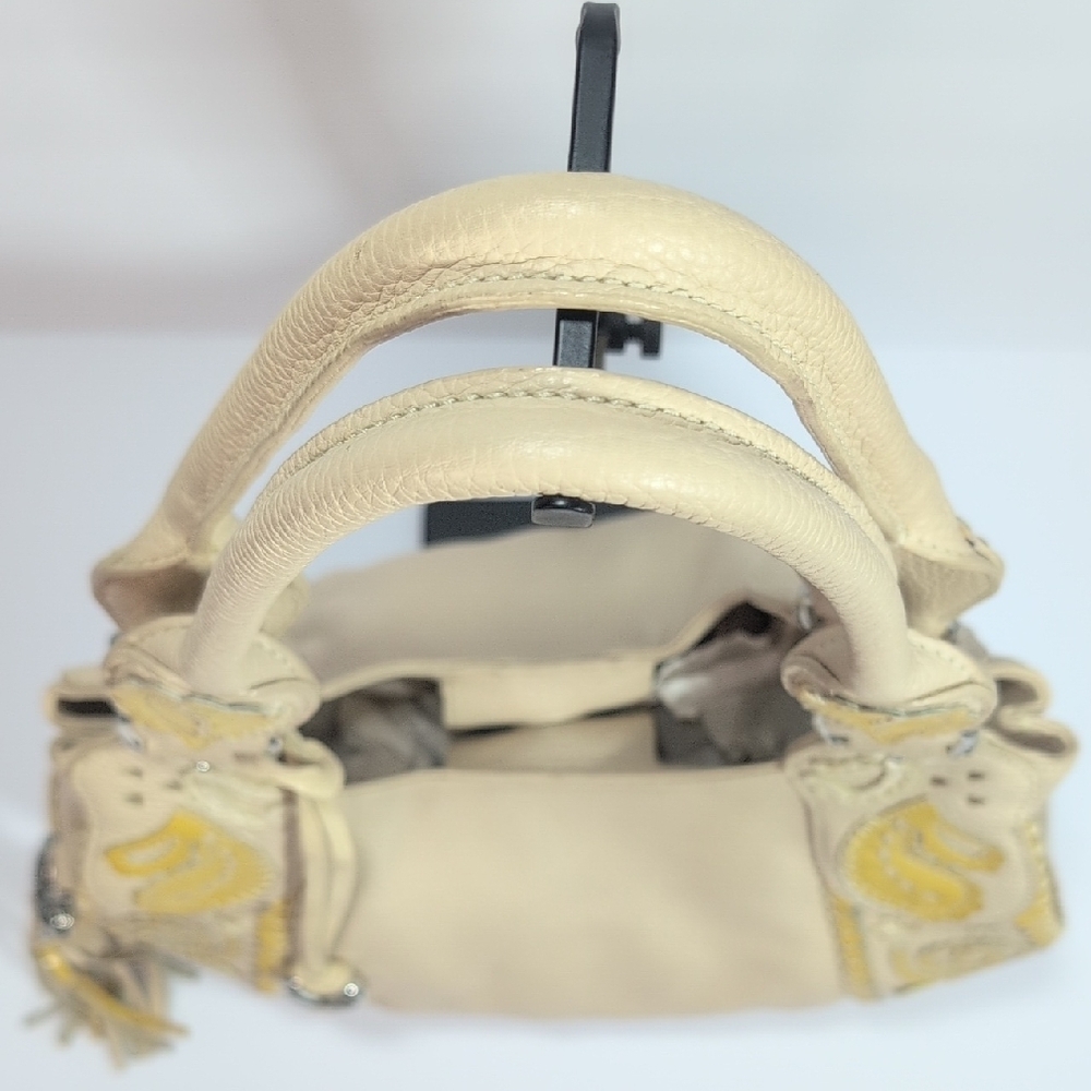 Brighton Melania Leather Cream and Yellow Shoulder Bag - Picture 3 of 14